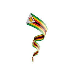 Zimbabwe flag, vector illustration on a white background