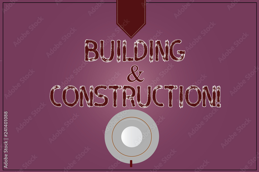 Aufkleber writing note showing building and construction. business photo showcasing the work of building or ma
