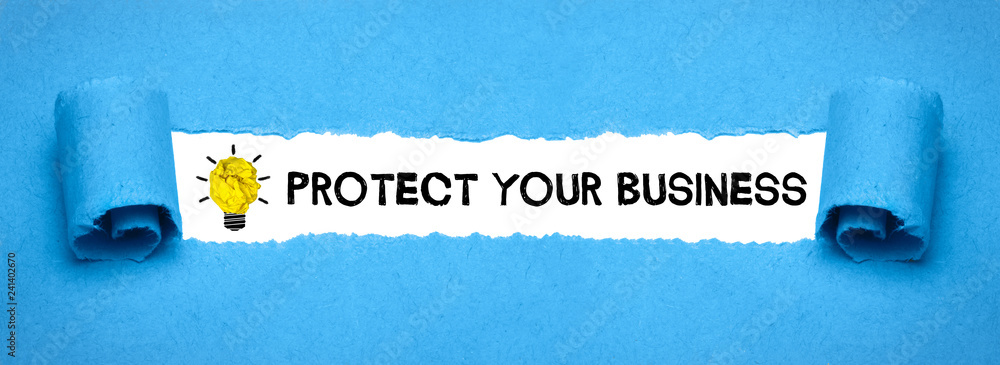 Wall mural Protect your business