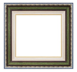 Vintage green and silver frame
