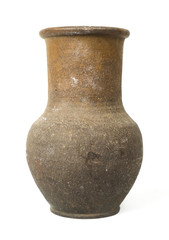 Old clay brown jug