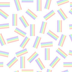 Seamless wallpaper, decorative stripes of rainbow colors