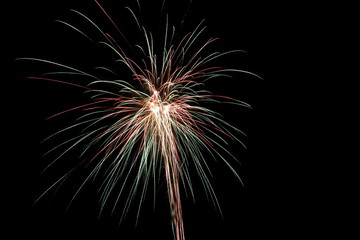 Fireworks at New years eve in the Netherlands