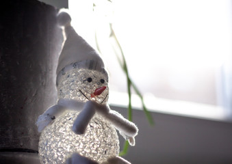 Schneemann in Erwartung von Schnee