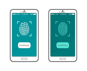 Fingerprint Smartphone Display, Personal Identity