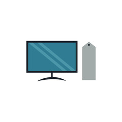 computer flat vector icon. colered design illustration