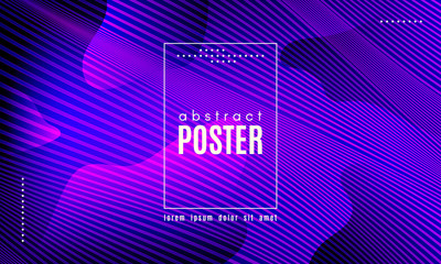 Wave Abstract Background with Color Fluid Shapes.