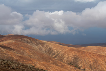 Fototapeta na wymiar View of the Valle de Santa Ines from the Mirador de Morro Velosa, Fuerteventura, Canary