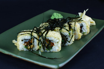 sushi roll with salmon