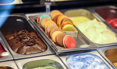  Italian ice cream at the kiosk