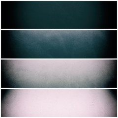 Set of horizontal banners. Abstract backgrouds.