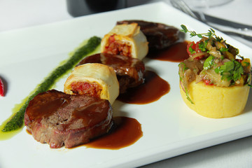 meat with vegetables