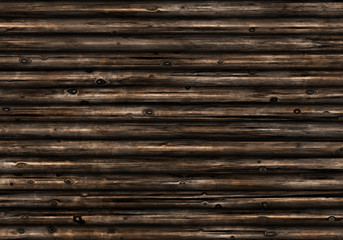 realistic dark wooden tree beam wall 3d illustration 300dpi