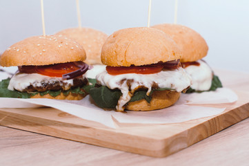 Home made burgers