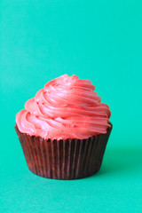 cupcakes on a bright background, birthday, party