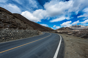highland road to Daocheng, China