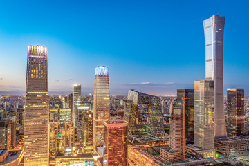 Beijing, China skyline at the central business district. - 241418267