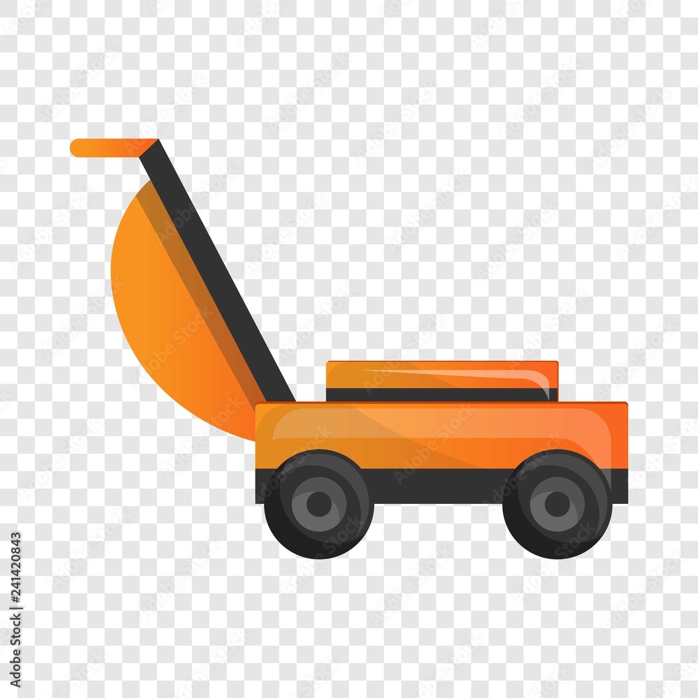 Aufkleber grass cut machine icon. cartoon of grass cut machine vector icon for web design for web design