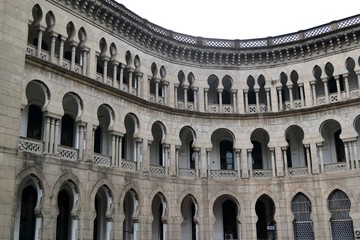 Facade of the old style building