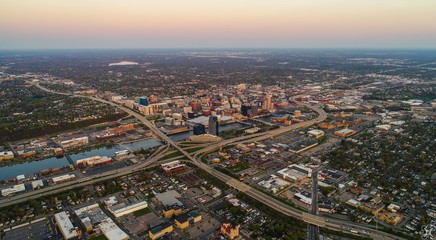 Fototapeta na wymiar City Aerial Shot