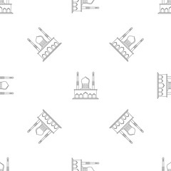 Islam temple icon. Outline illustration of islam temple vector icon for web design isolated on white background
