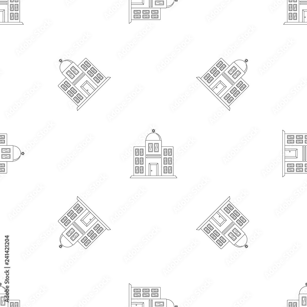 Poster synagogue icon. outline illustration of synagogue vector icon for web design isolated on white backg