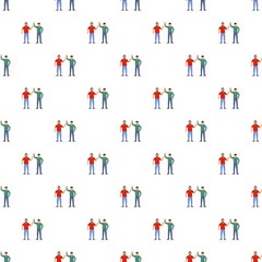 Friend team concept background. Flat illustration of friend team vector concept background for web design