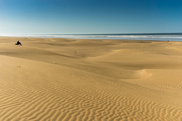 Fototapeta na wymiar beach of Kaouki on the atlantic coast of the Morocco