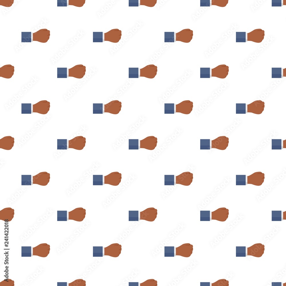 Poster business fist pattern seamless vector repeat for any web design