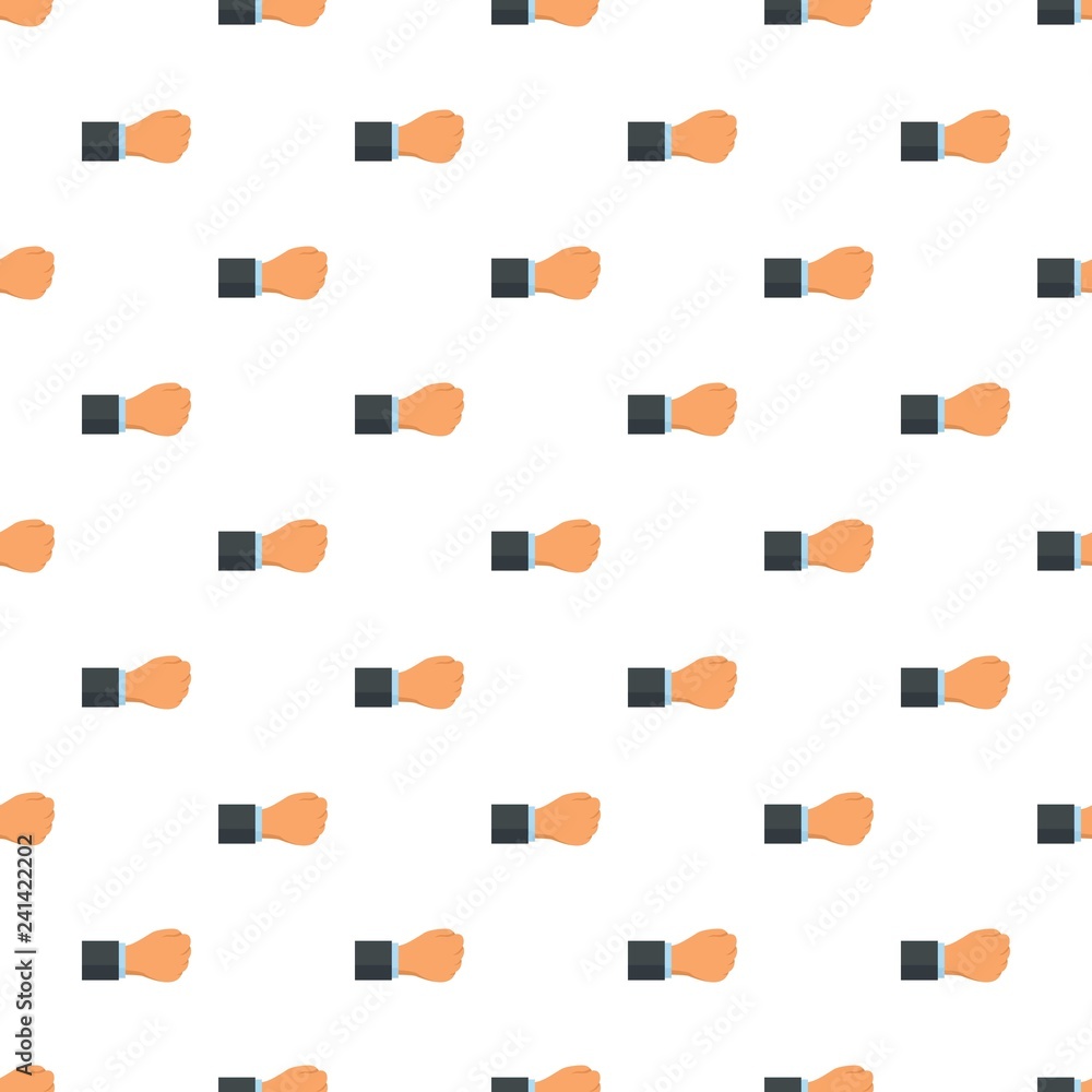Poster fist pattern seamless vector repeat for any web design