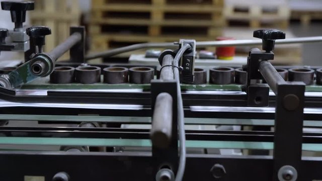 old equipment for printing newspaper production at print house