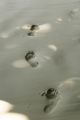  Footprints in sand