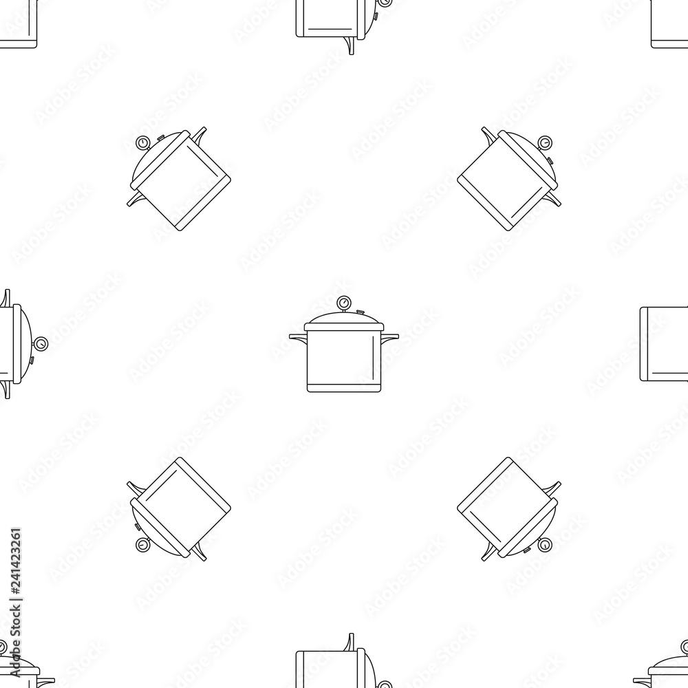 Poster big cook saucepan icon. outline illustration of big cook saucepan vector icon for web design isolate