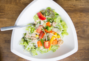 Fresh vegetable salad