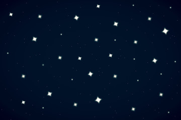 Fototapeta na wymiar Nacht Sternen Himmel Hintergrund. Vector Template