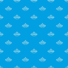 Stationery pattern vector seamless blue repeat for any use