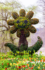 Big flower sculpture at Mainau island