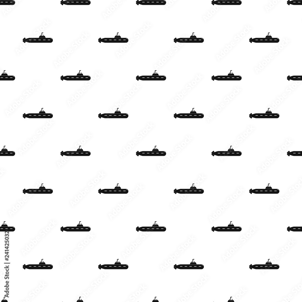 Poster military submarine pattern seamless vector repeat geometric for any web design