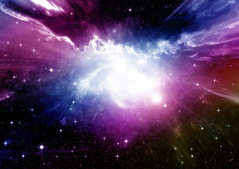 galaxy in a free space