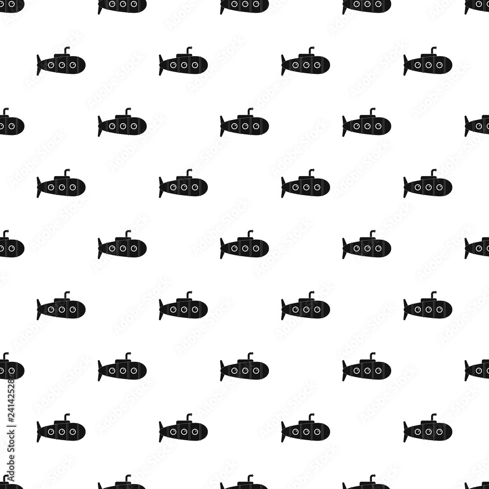 Poster retro submarine pattern seamless vector repeat geometric for any web design