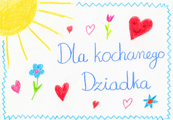 Laurka na Dzień Dziadka - Grandfather Day © ChemiQ