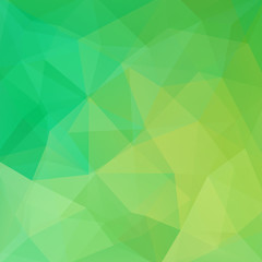 Obraz na płótnie Canvas Geometric pattern, polygon triangles vector background in green tone. Illustration pattern