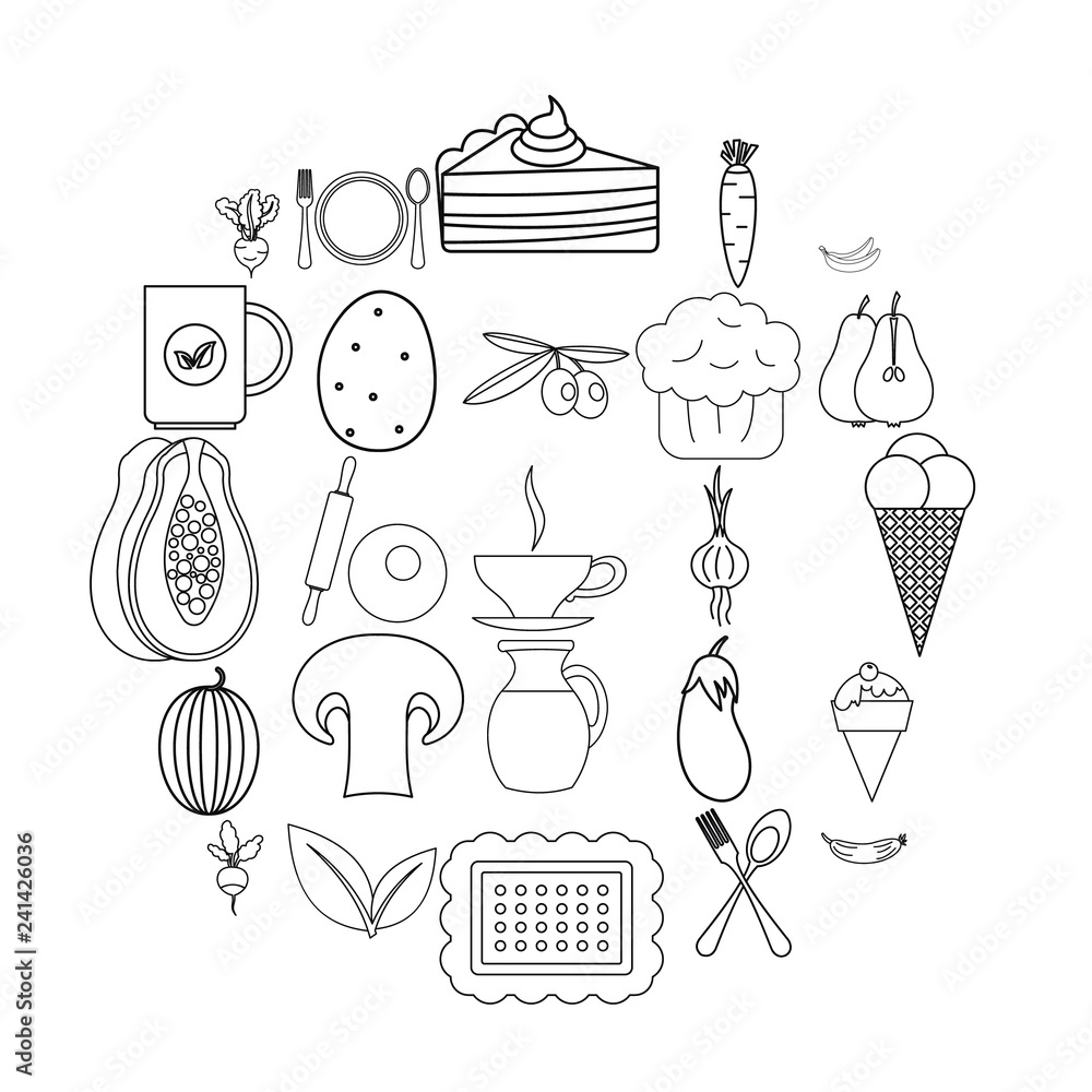 Poster steading icons set. outline set of 25 steading vector icons for web isolated on white background