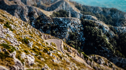 Empty Path on the Sveti Jure within the Biokovo Mountains in Makarska, Croatia