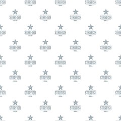 Starfish sea pattern vector seamless repeat for any web design