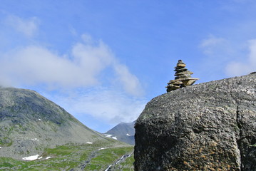 Trollstigen Steinmandl Norwegen