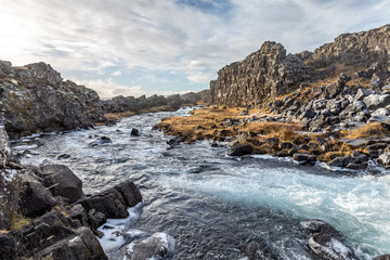 Naklejka premium Creek in Iceland