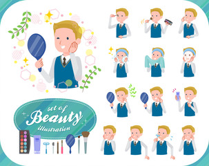 flat type school boy White_beauty