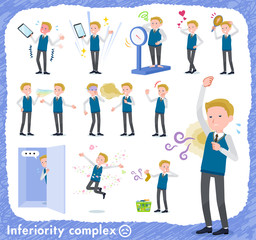 Naklejka premium flat type school boy White_complex