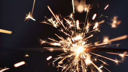 Obraz premium sparkler on black background